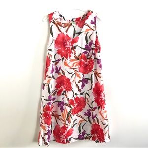 Pineapple Cove midi Tropical Floral Sun Dress Med